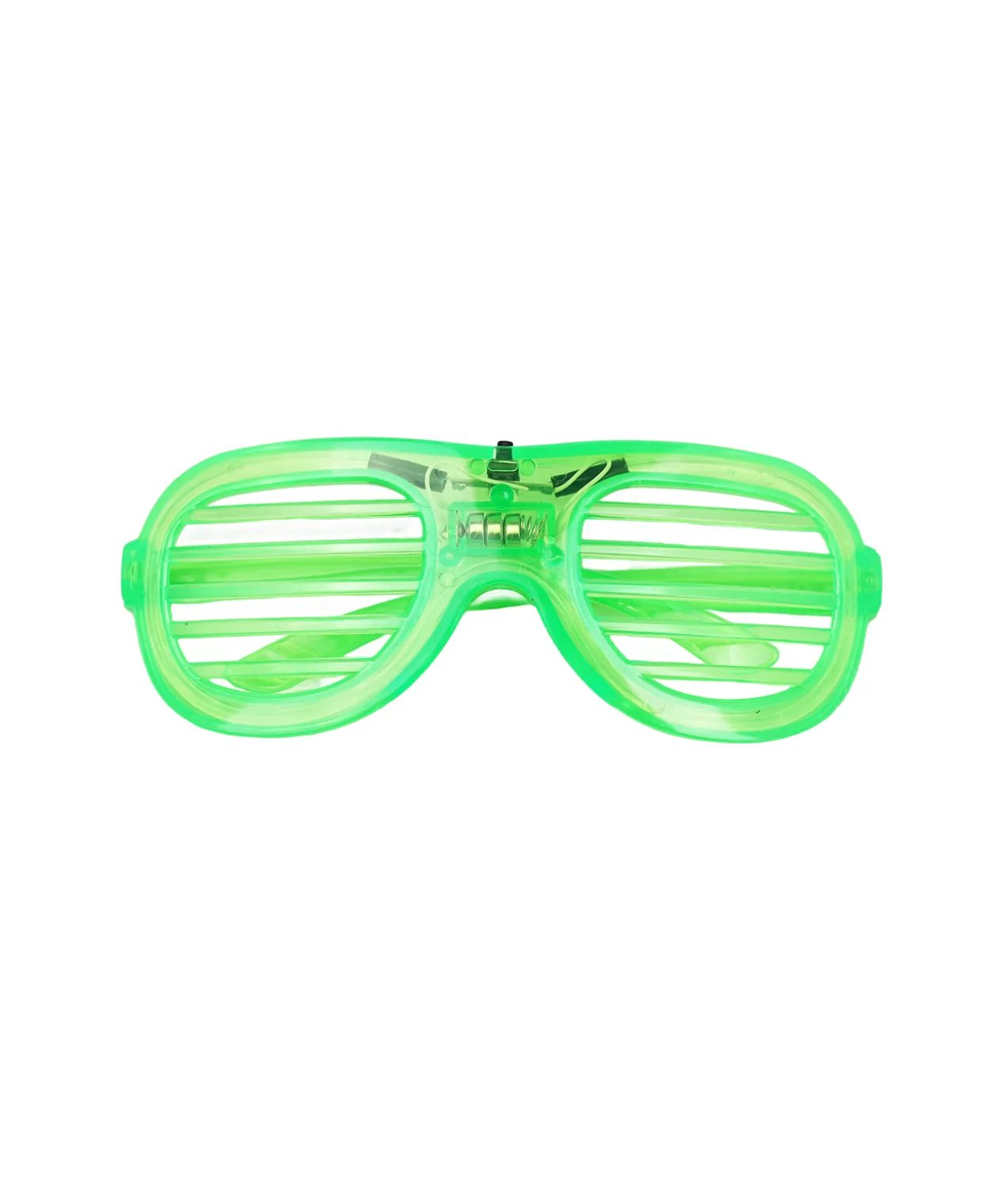 Neon Green LED Shutter Glasses 15.5 x 6cm