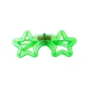 Neon Green LED Star Glasses 14.5 x 6cm