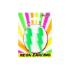 Neon Green Lightning Earrings