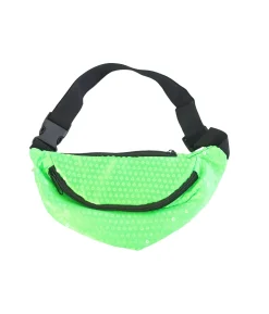 Neon Green Sequin Waist Bag