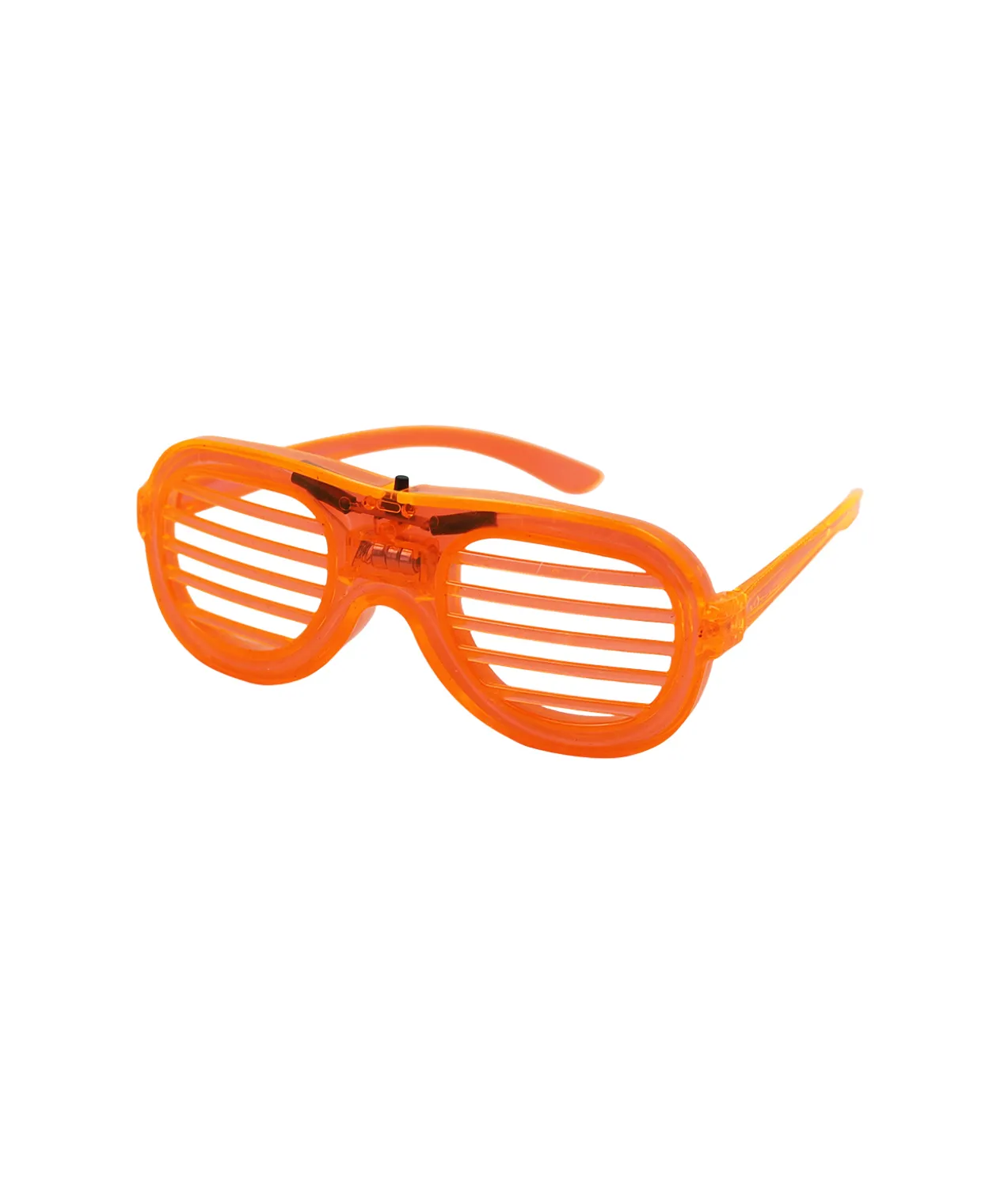 Neon Orange LED Shutter Glasses 15.5 x 6cm