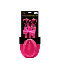 Neon Pink Dress Up Kit 4pc