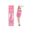 Neon Pink Tube Top & Skirt