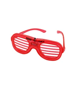Neon Red LED Shutter Glasses 15.5 x 6cm