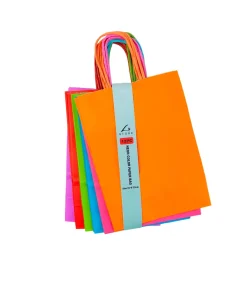 Neon Small Paper Bags 12pc