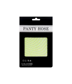 Neon Yellow Fishnet Stockings