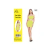Neon Yellow Tube Top & Skirt