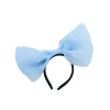 Net Light Blue Bow Headband 30cm