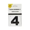 Number 4 Sign 5x5cm