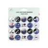 NZ Flag Theme Badges 3.8cm 20pk
