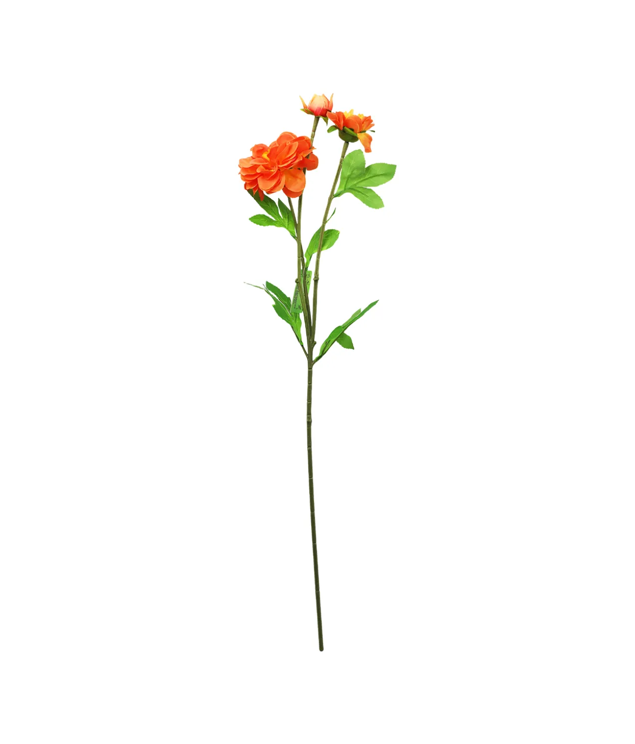 Orange Dahlia Flower Stem 62cm