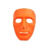 Orange Full Face Plastic Mask