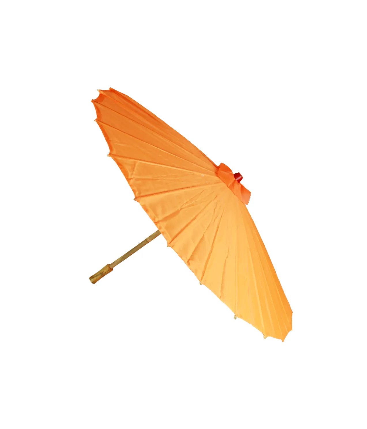 Orange Large Fabric Parasol 40cm