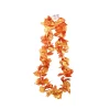 Orange Metallic Flower Lei