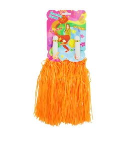 Orange Neon Pompoms