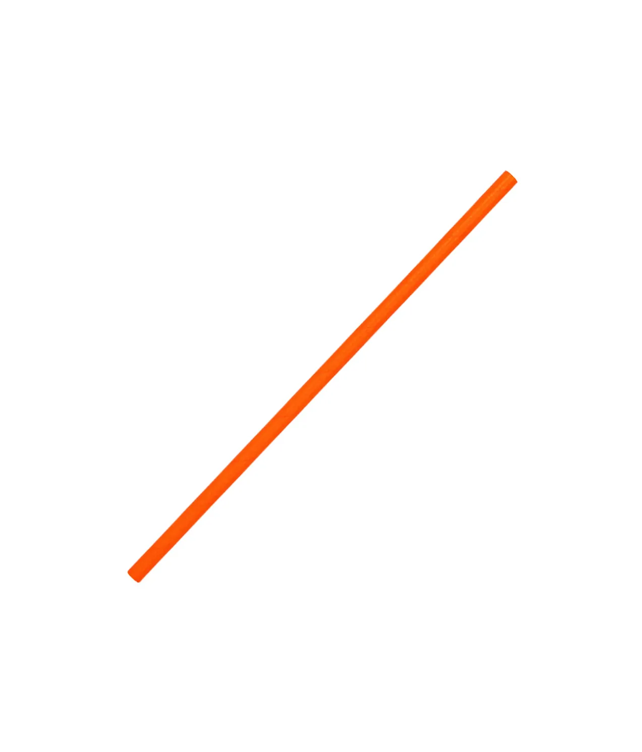 Orange Paper Straws 25pk