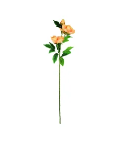 Orange Peony Flower Stem 82cm