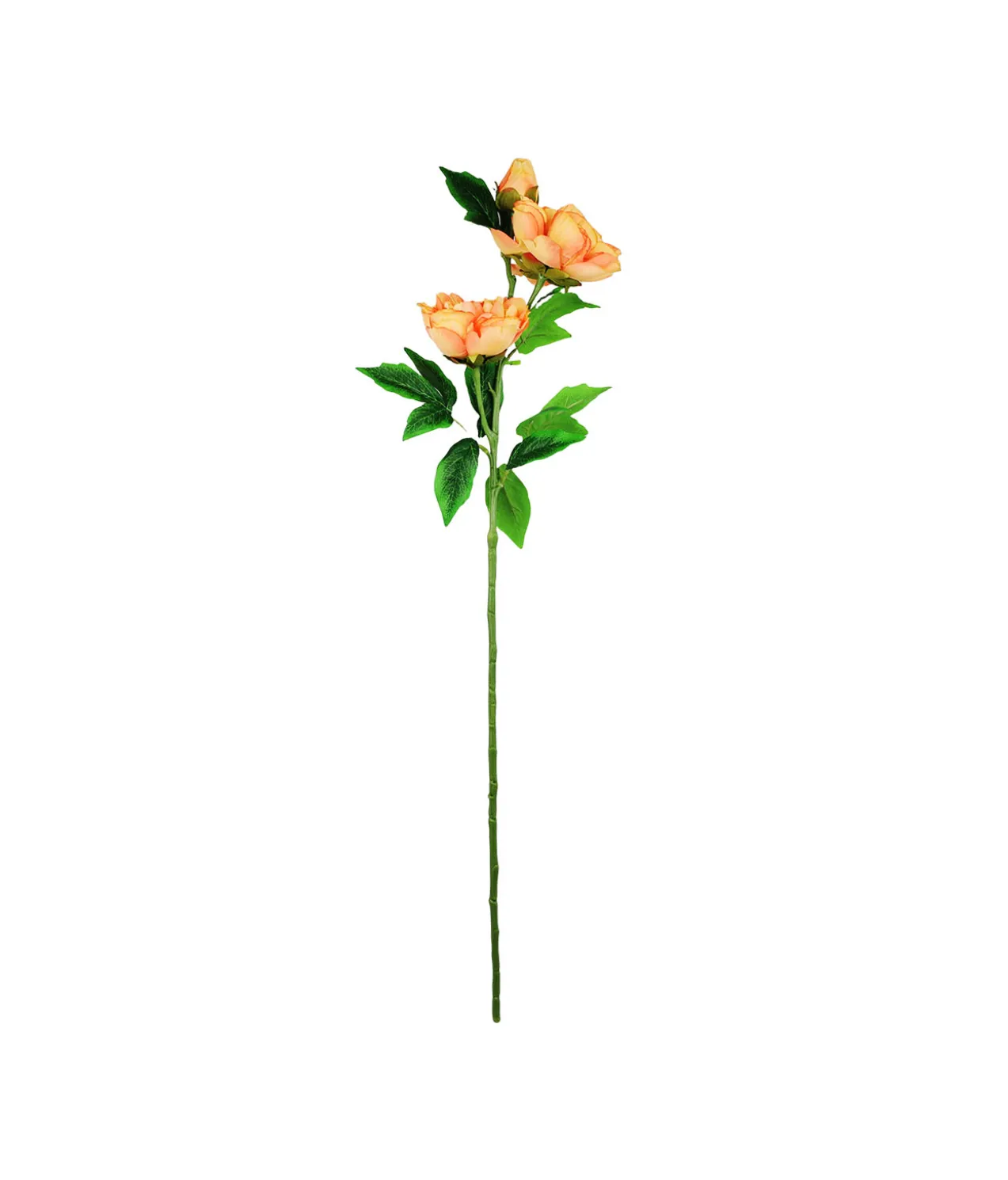 Orange Peony Flower Stem 82cm