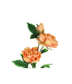Orange Peony Flower Stem 82cm