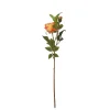 Orange Rose Flower Stem 66cm