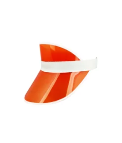 Orange Transparent Plastic Visor