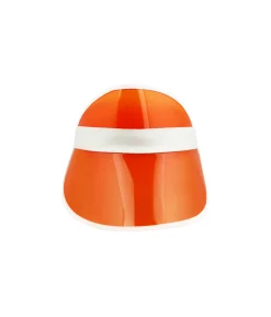 Orange Transparent Plastic Visor