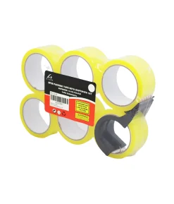 Packing Tape 5cmx50m 6pc with 1 dispenser