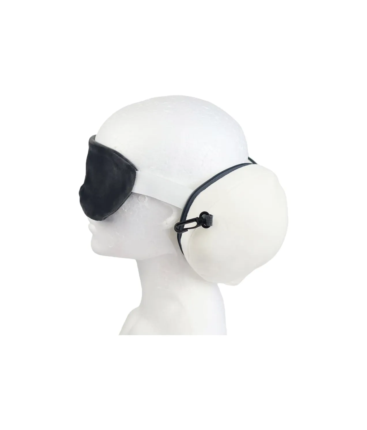 Panda Ear Cups Travel Pillow with Eye Mask