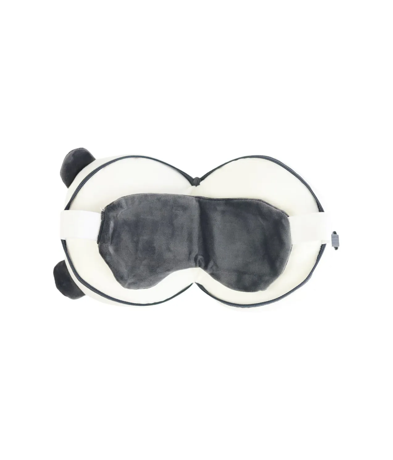 Panda Ear Cups Travel Pillow with Eye Mask
