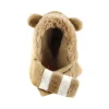 Panda Fluffy Windproof Hat and Scarf