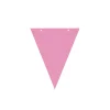 Paper Flag Banner With Ribbon Light Pink 8pk