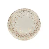 Paper Plate White With Rose Gold 12pc x 7in