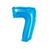 Pastel Blue Foil Number Balloon 7