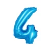 Pastel Blue Foil Number Balloon 4