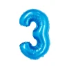 Pastel Blue Foil Number Balloon 3