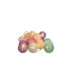 Pastel Cotton Ball Lights 20 LED
