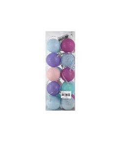Pastel Cotton Ball Lights 20 LED