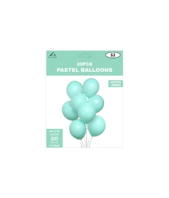 Pastel Green Latex Balloons 12inch 20pk