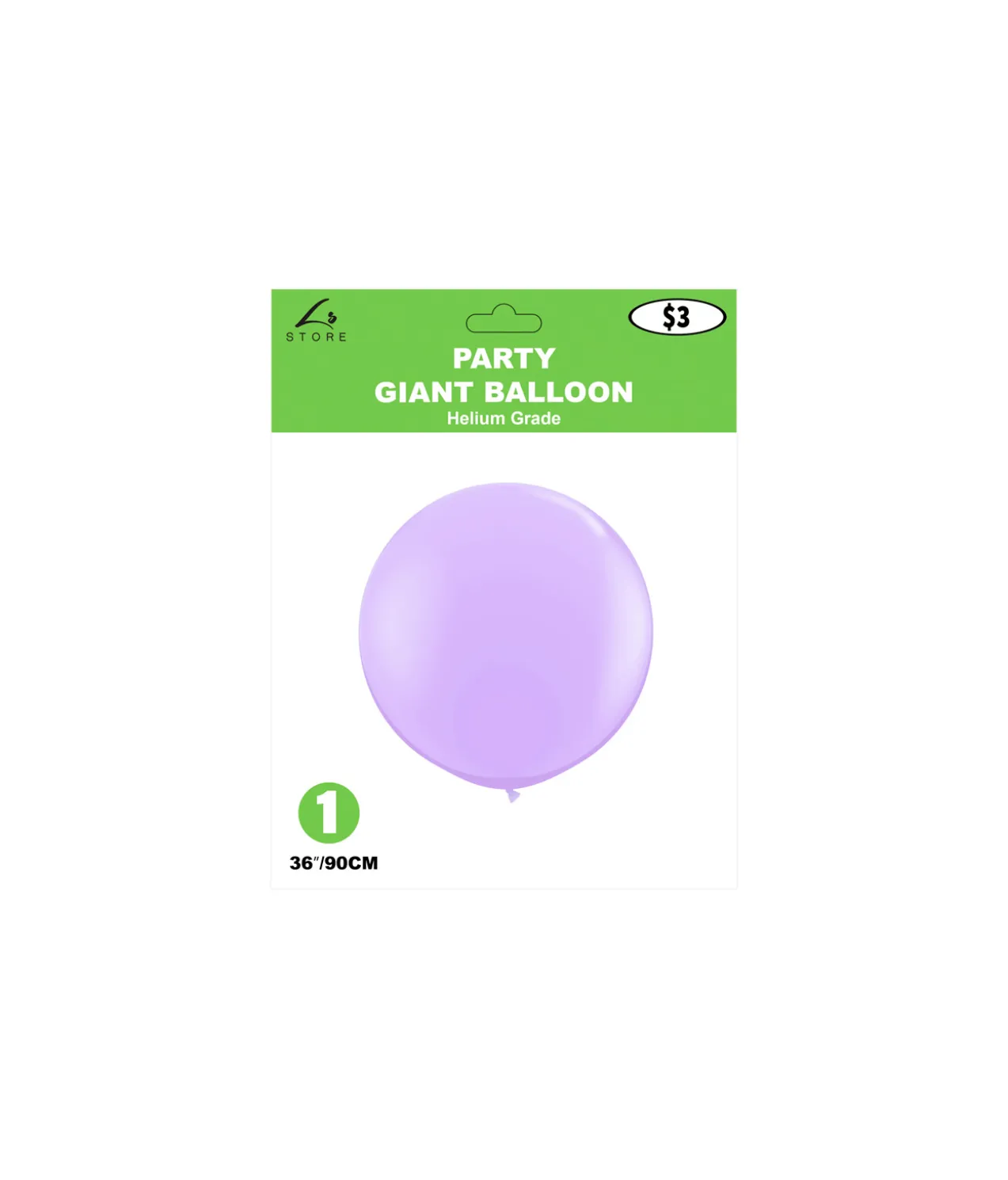 Pastel Purple Latex Balloon 36inch 1pc