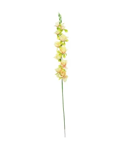 Pastel Yellow Gladiolus Bush Flower Stem 77cm