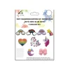 20pc Rainbow&Unicorn DIY Decoration with 30pc Glue Dots