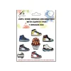 20pc Shoe Design DIY Decoration with Safety Pin