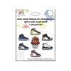 20pc Shoe Design DIY Decoration with 30pc Glue Dots