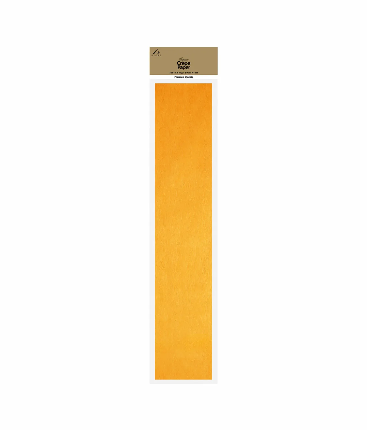 Peach Crepe Paper 200cm x 50cm