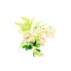 Peach Rose And Peach Dahlia Bush 6 Heads 49cm