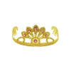 Peacock Tail Gold Tiara Crown