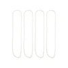 Pearl White Bead Necklaces 84cm 4pk