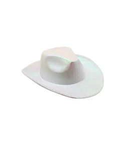 Pearl White LED Cowboy Hat