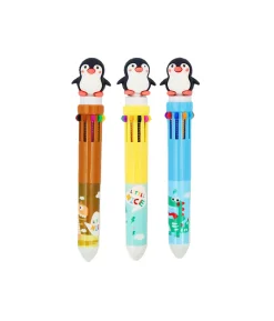 Penguin Multicolor Pen 10 colors Assorted