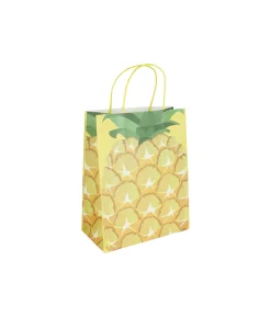 Pineapple Printed Paper Bags 27cm 3pk